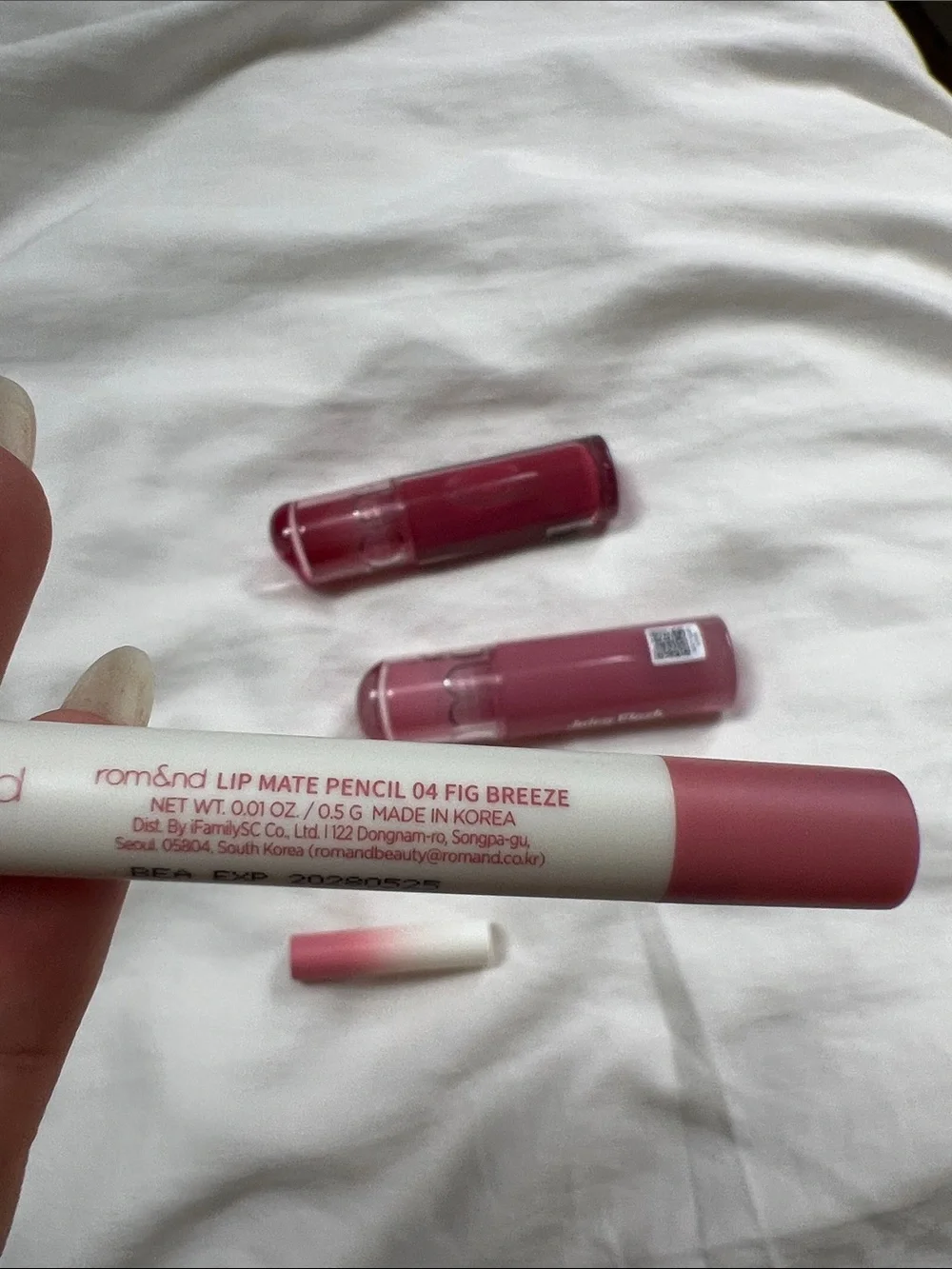 rom&nd K-Beauty Lip Trio | Juicy Flash Lip Oils + Lip Mate Pencil